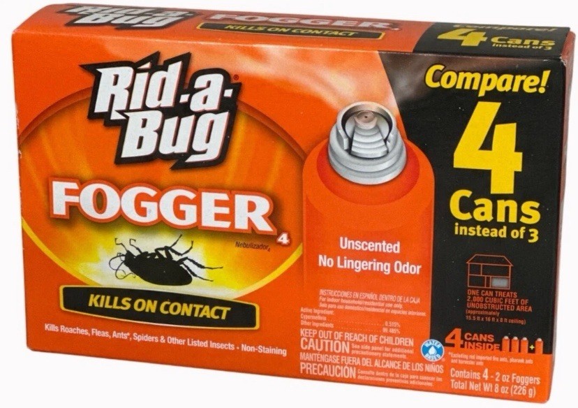 Rid-a-Bug Fogger 4 Cans 8oz