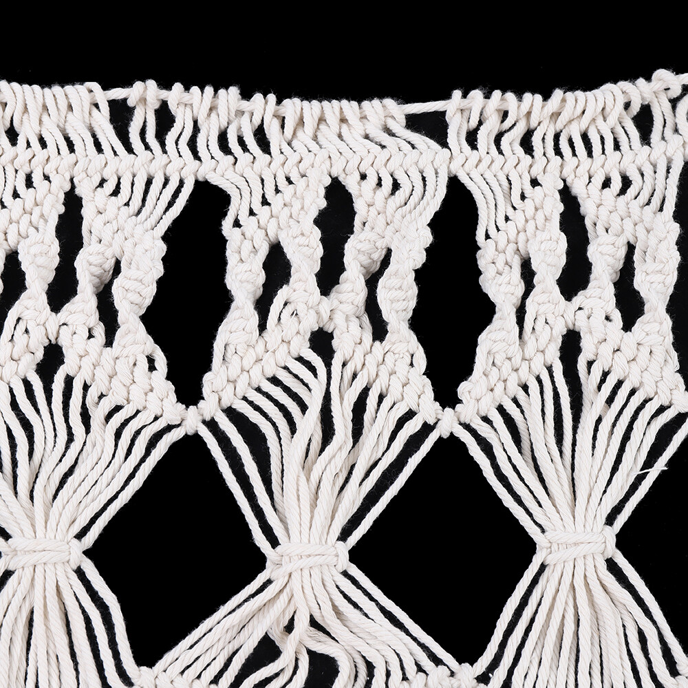 Handmade Macrame Wall Hanging Boho Home Backdrop Door Window Curtain Decor