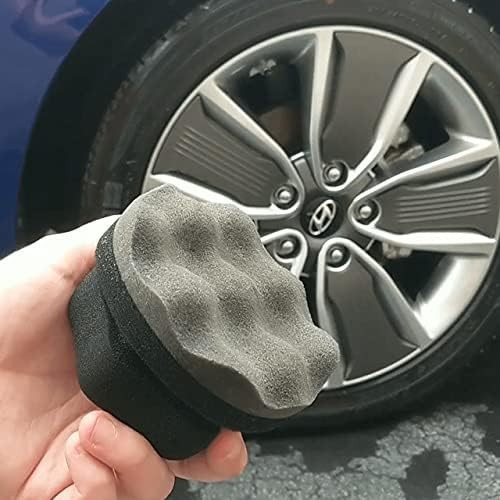 2 Pack Large Tire Dressing Applicator with Wave Pattern for Even Application