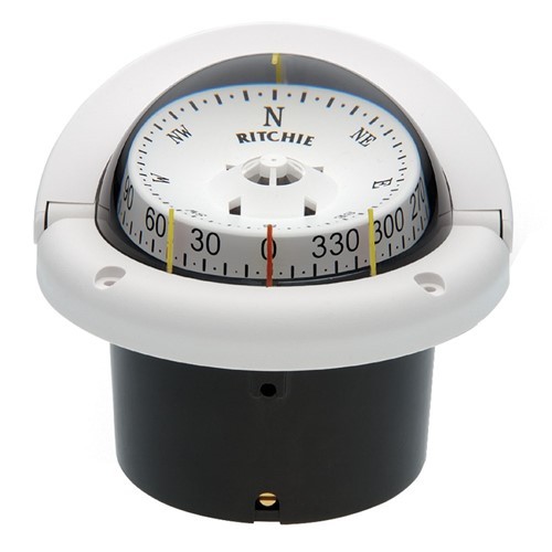 Ritchie Hf-743W Helmsman Compass - Flush Mount White