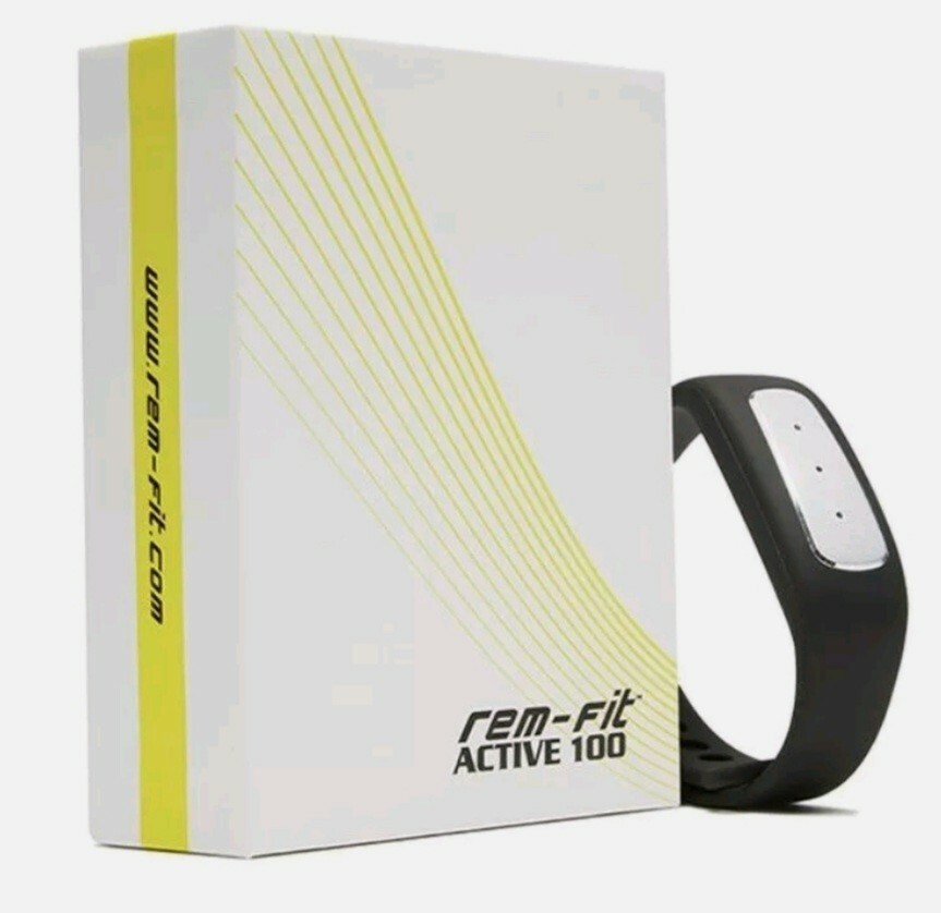 REM-FIT Active 100 Sleep/Activity Tracker Wristband USB Charging Dock NEW!