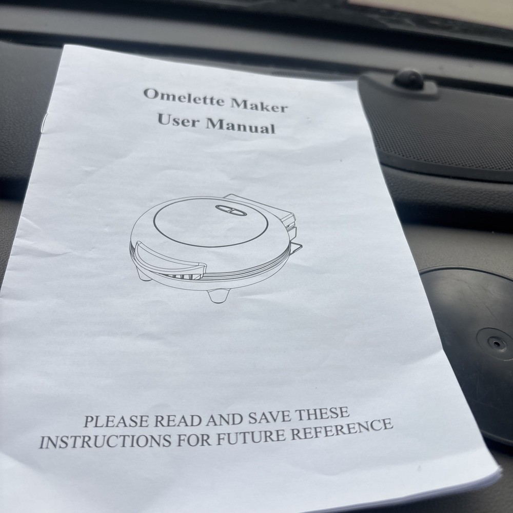 Non-Stick Electric, Silver Omelette Maker