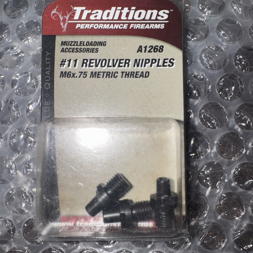Traditions Performance Firearms Muzzleloader Revolver Nipples - 3 pack