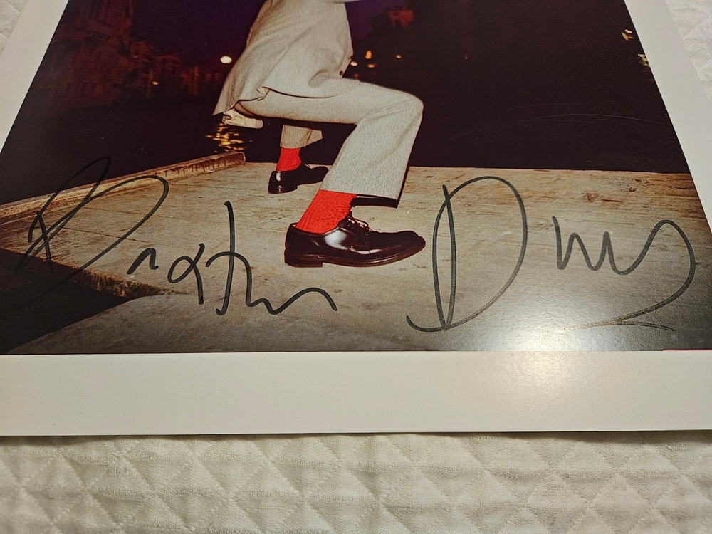 Baxter Dury signed art card