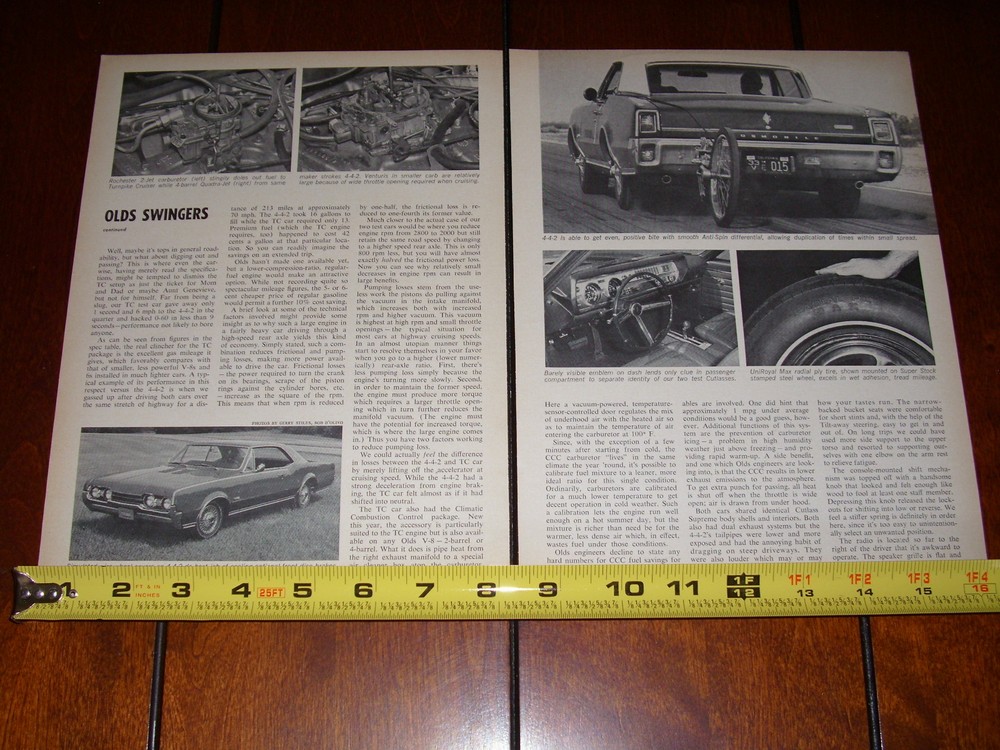 1967 OLDSMOBILE CUTLASS vs. OLDS 442 ORIGINAL ARTICLE