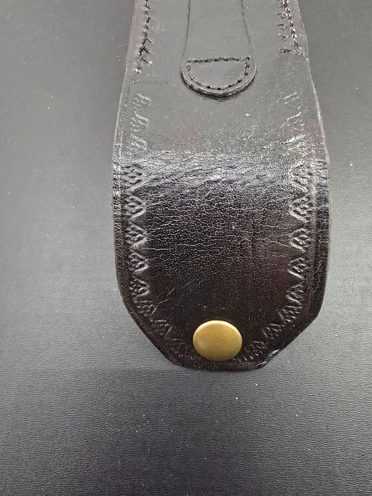 Buck 110 Leather knife sheath Ball Python, case 6265 New Handmade Sheath