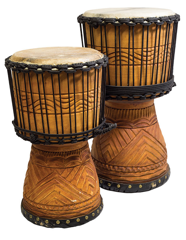 New Djembe Master Guinea, 20" tall, 11" head,