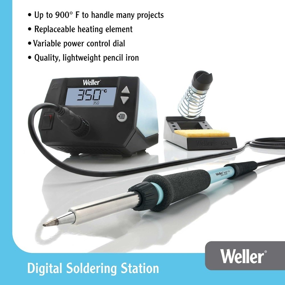 Digital Soldering Station 70 Watt Adjustable Temperature Control with Precision