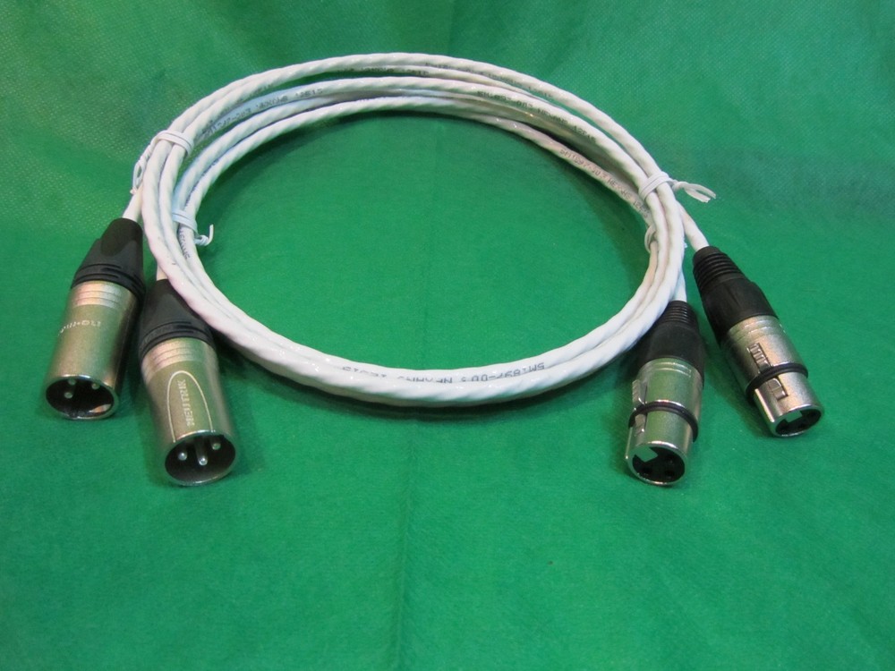 1.5' SILVER PLATED MIL-SPEC MIC BALANCED XLR INTERCONNECT FOR KRELL AMPLIFIERS.