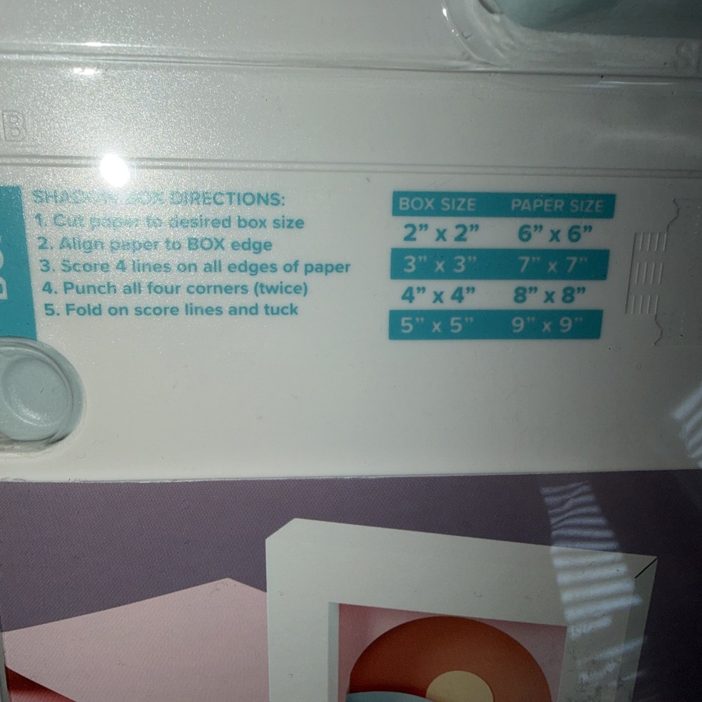 We R Punch Board-Shadow Box New