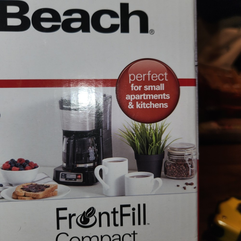 Hamilton Beach 5 Cup Drip Coffee Maker with Easy FrontFill Basket, Compact NEW