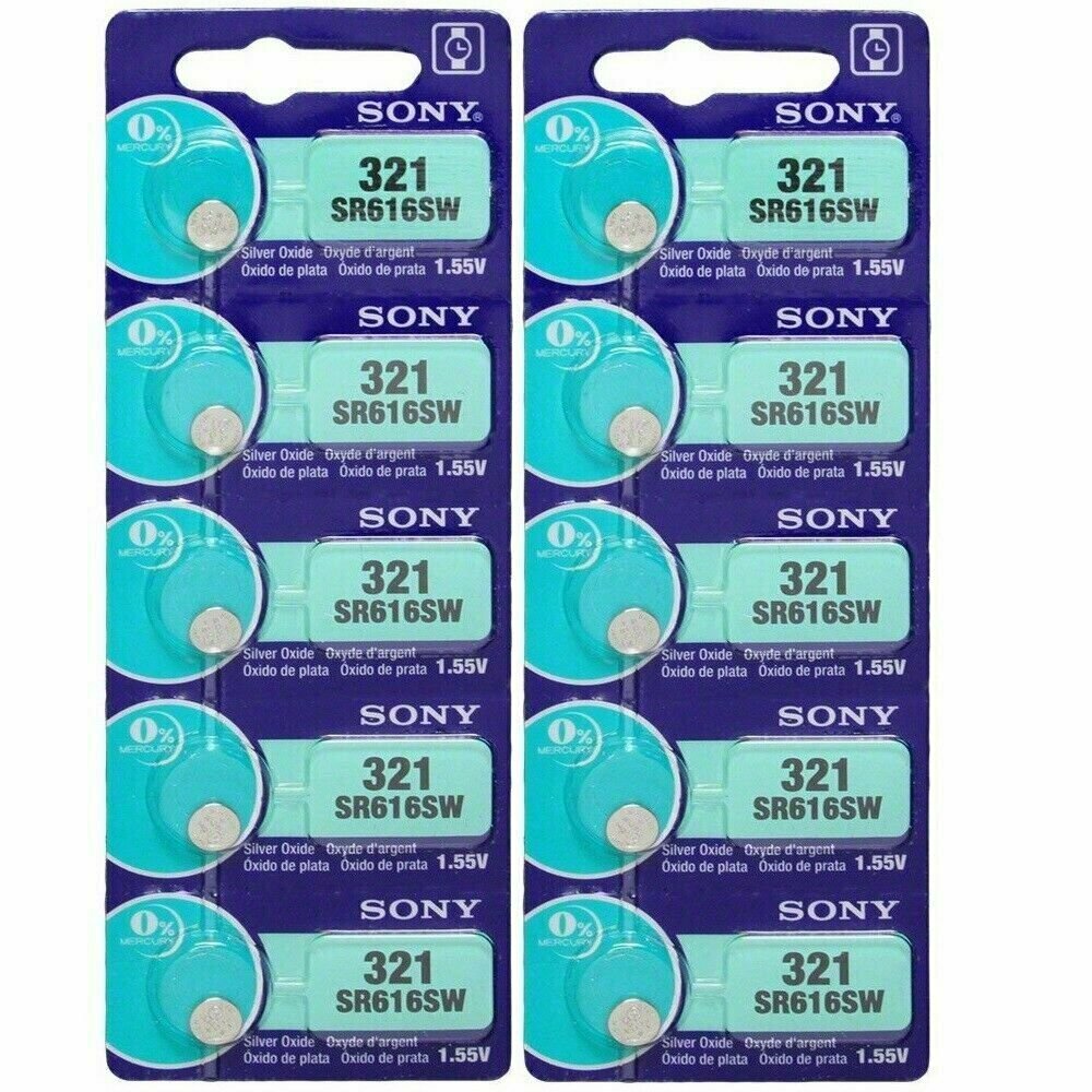 Sony 321 Silver Oxide Watch / Electronic Battery 4 Pcs