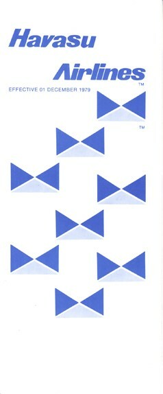 Havasu Airlines timetable 1979/12/01