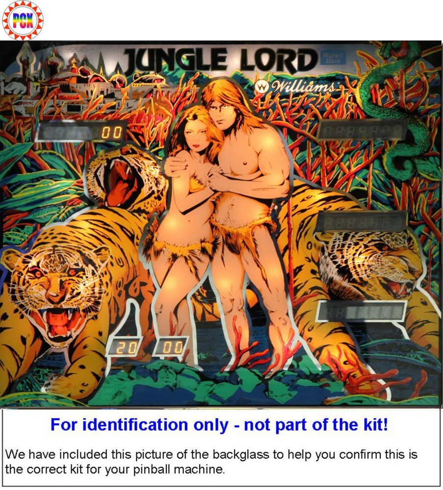 1981 Williams Jungle Lord Pinball Rubber Ring Kit