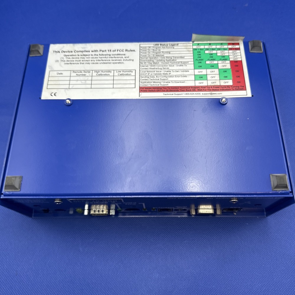 Weather Bug Tracking Station Blue Box Weather Data Logger / Internet Transmitter