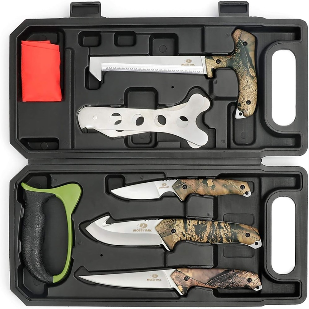 Hunting Field Dressing Kit Portable Butcher Game Processor Set 8-Piece)