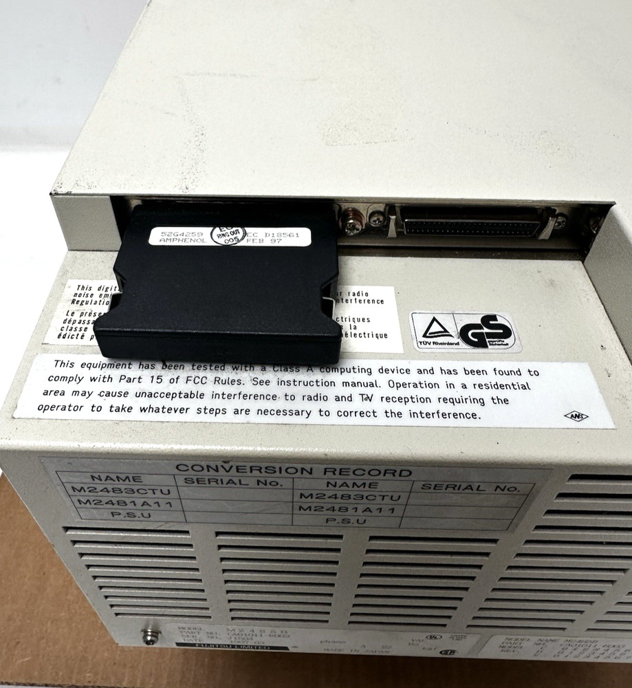 Fujitsu Limited M2485B CA01011-B003 Tape Drive