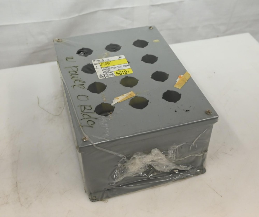 Hoffman E-12PBX Extra-Deep Pushbutton Enclosure, 12 Holes