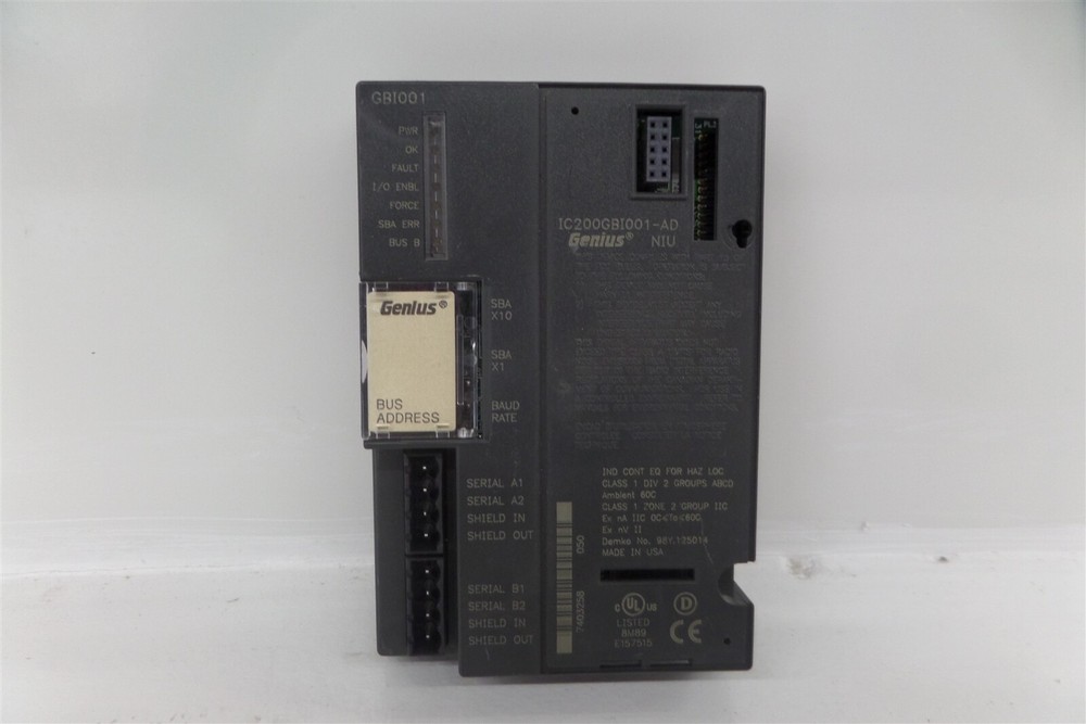 GE Fanuc IC200GBI001-AD Versamax Genius NIU Module
