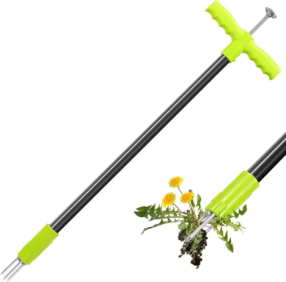 3 Claws Weed Puller Tool Stand Up with Long Ergonomic Handle Heavy Duty