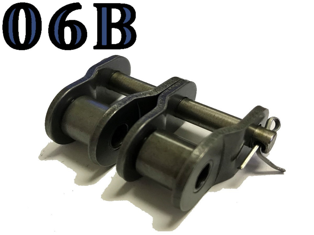 06B-2 DOUBLE STRAND ROLLER CHAIN OFFSET LINK *PACK OF 4* SAME DAY SHIPPING