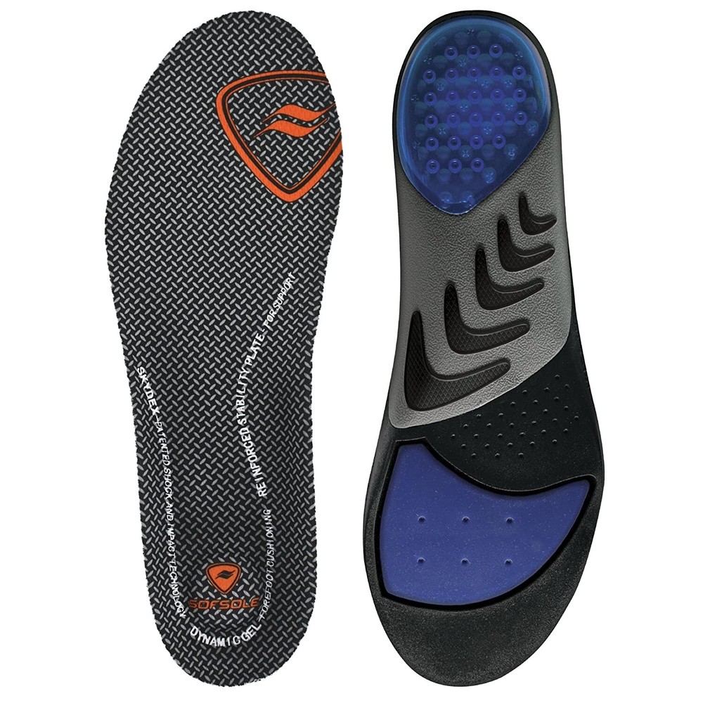 2 Pairs Sof Sole Men's Airr Orthotic Performance Insoles Replacement Insert