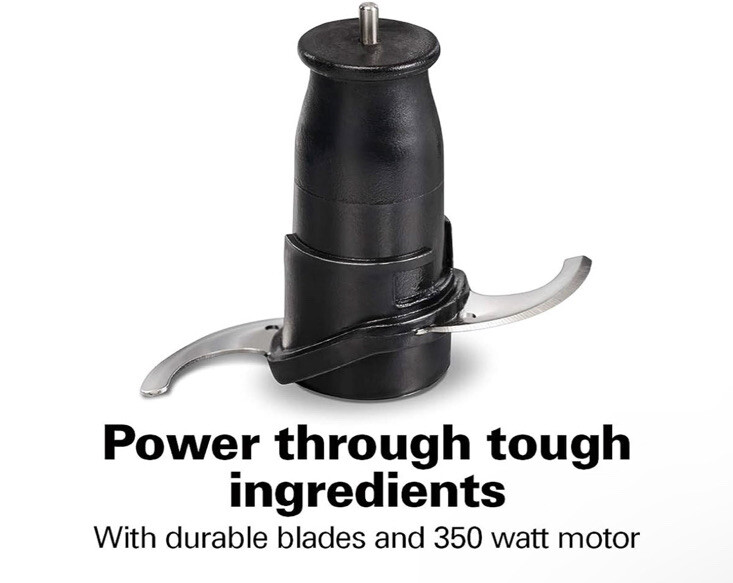 Hamilton 72850 Beach Stack & Press 3-Cup Chopper - Black