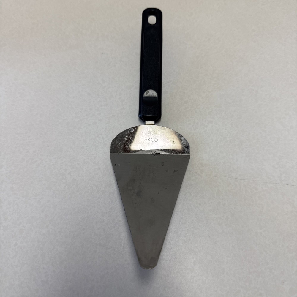 Vintage Ekco Black Plastic Handle 10 Inch Serving Spatula Cake/Pie