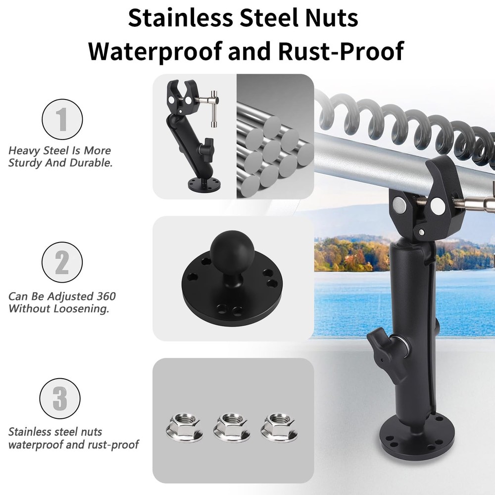 Trolling Motor Stabilizer Mount Support for Minn kota Terrova/Riptide Terrova/