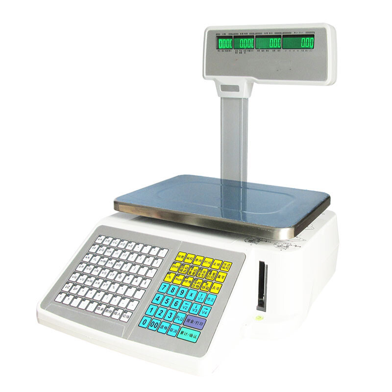 PreAsion 15kg Digital Price Computing Scale Four Window Pole LCD Display