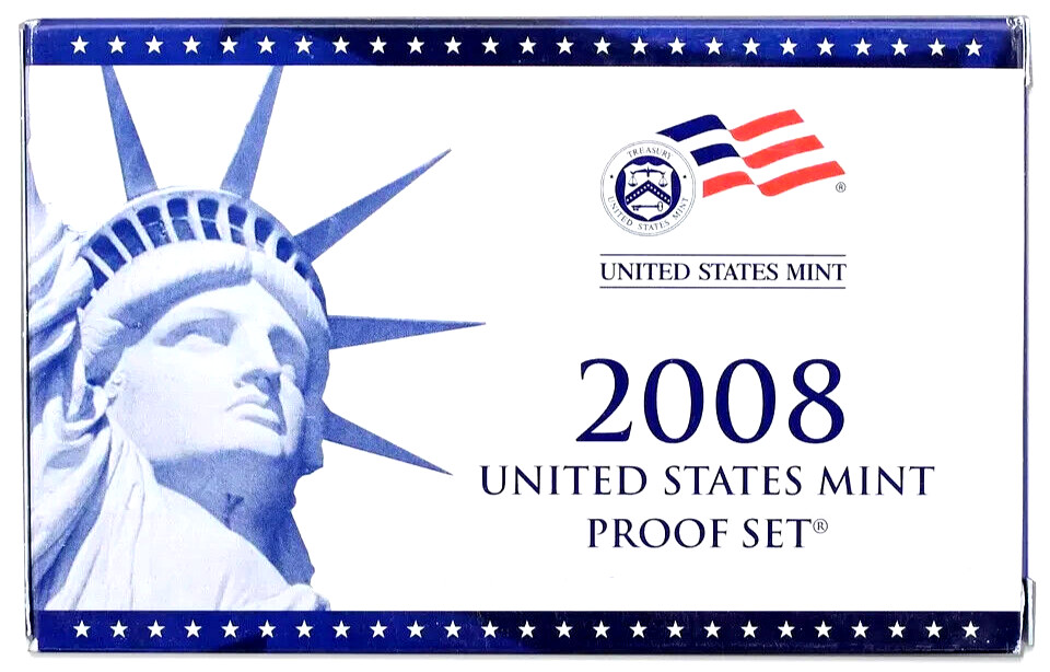 2008 PROOF SET CLAD - S MINT - 14 COINS - COMPLETE W/ BOX & COA