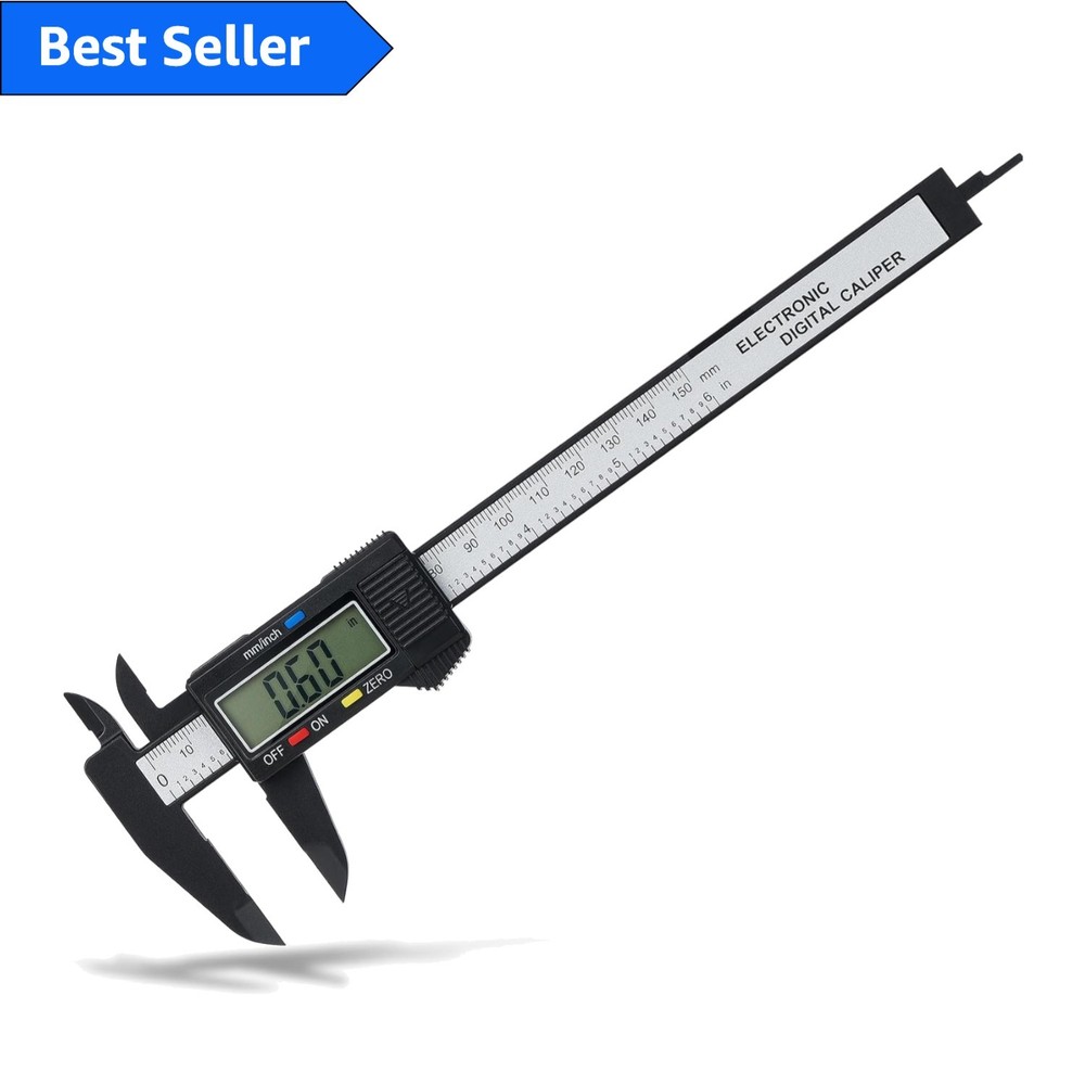 Durable 0-6" Digital Caliper - Accurate Measurement Tool with LCD Display