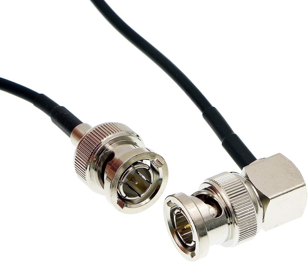 24'' Coaxial Cable Right Angle BNC for Blackmagic HyperDeck Shuttle BMCC BMPC