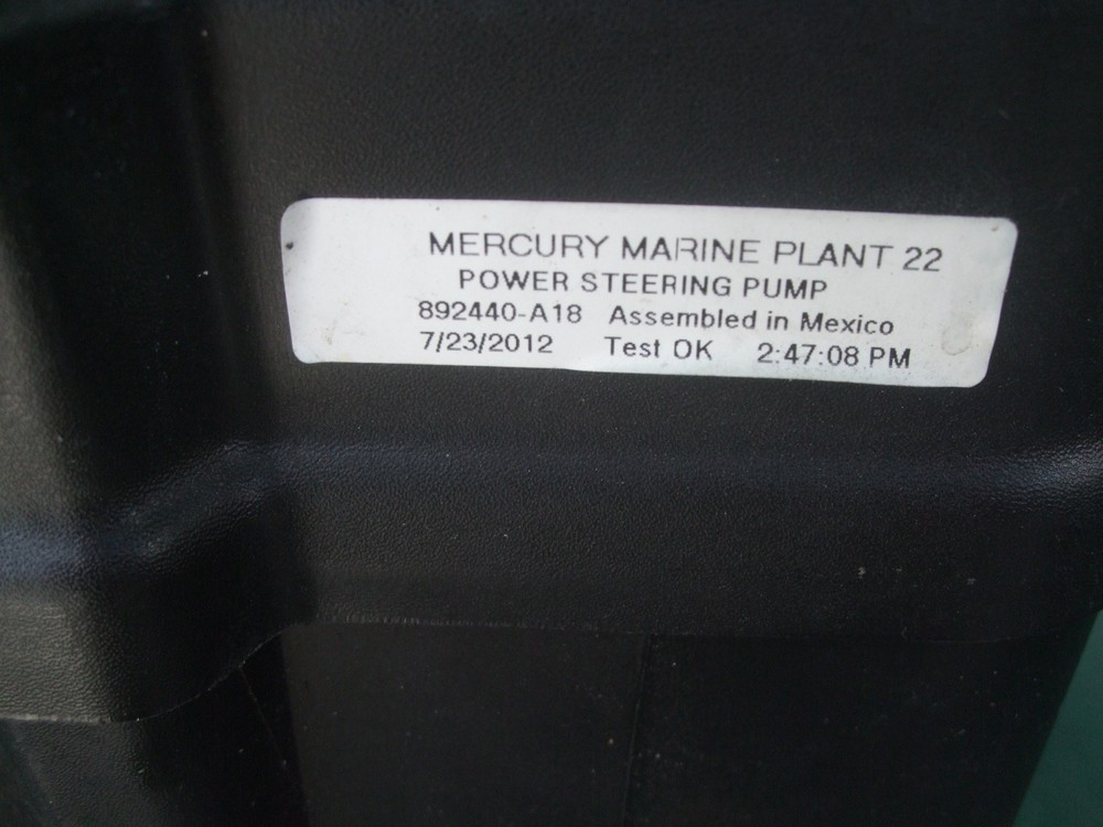 Verado Power Steering Pump