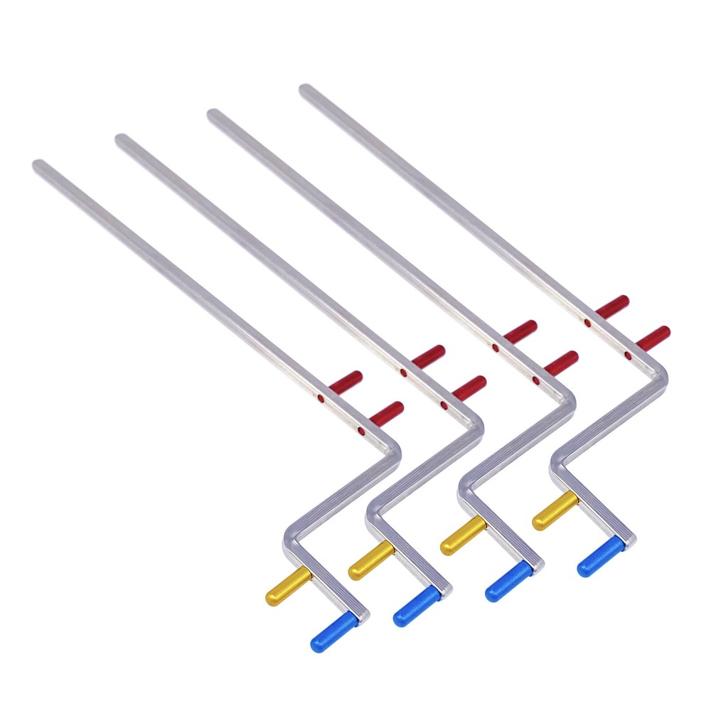 5x Universal Metal Aiming Arm Color Coded XCP Style X-Ray Aligning System