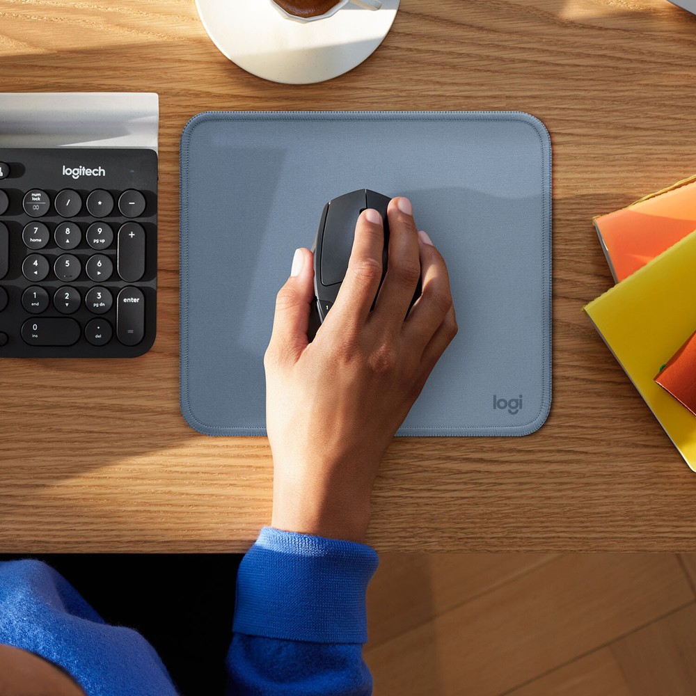 Logitech - Mouse Pad Studio Series with Spill-Resistant Surface (Medium) - Bl...