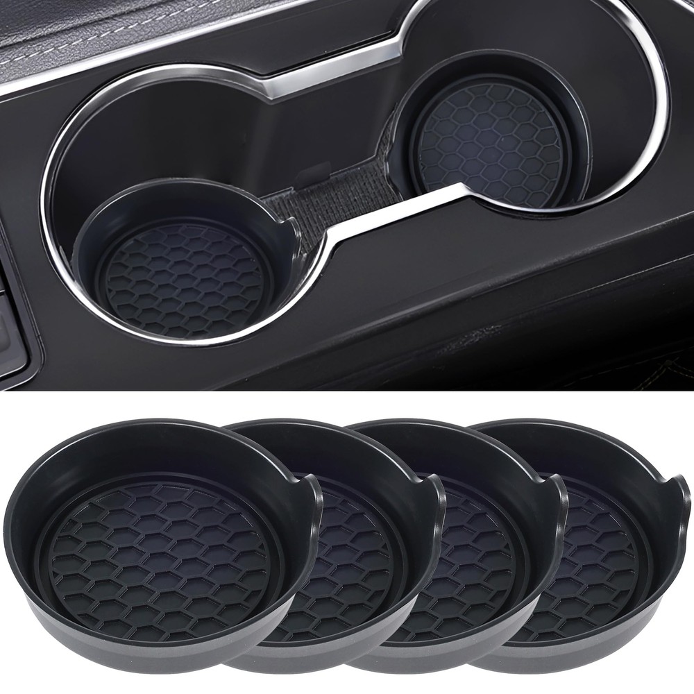 4 Pack Sift-Proof Car Cup Coaster Universal Waterproof Non Slip Cup Holders