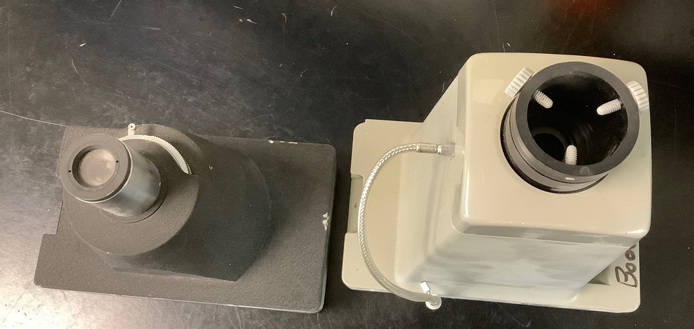 Lot of 2 POLAROID UNITRON MICROSCOPE CAMERAS