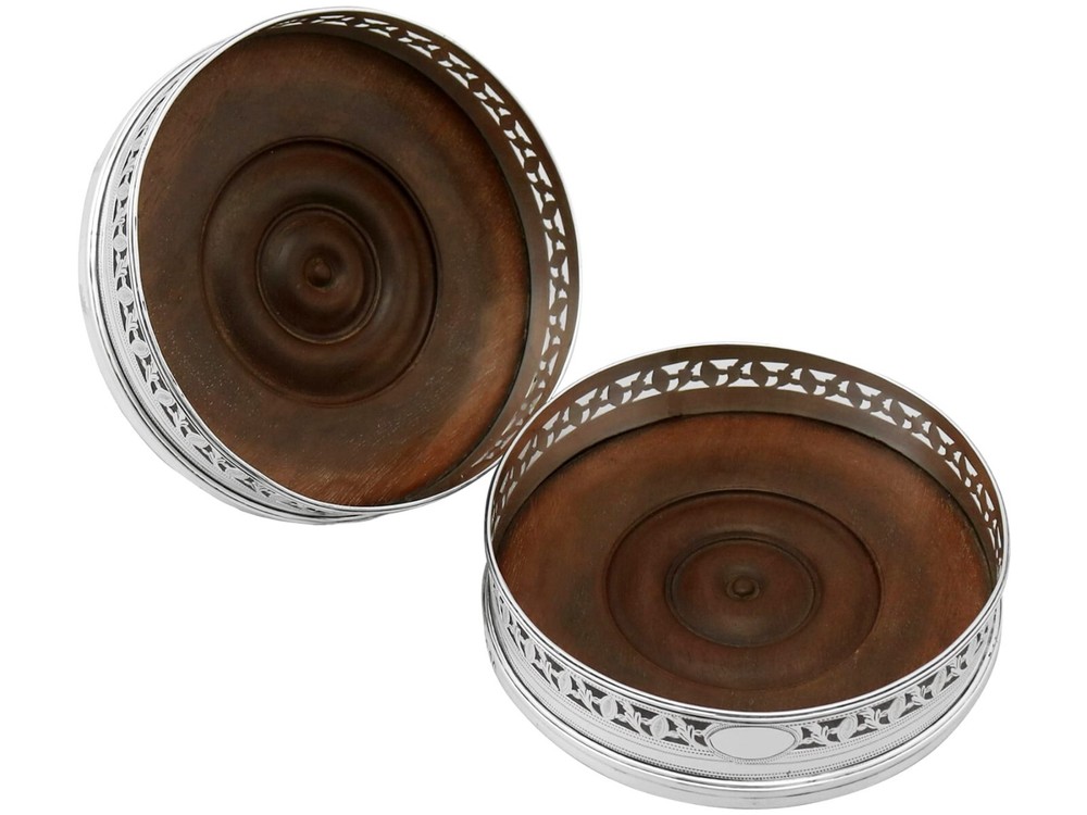 Georgian Sterling Silver Coasters 1795