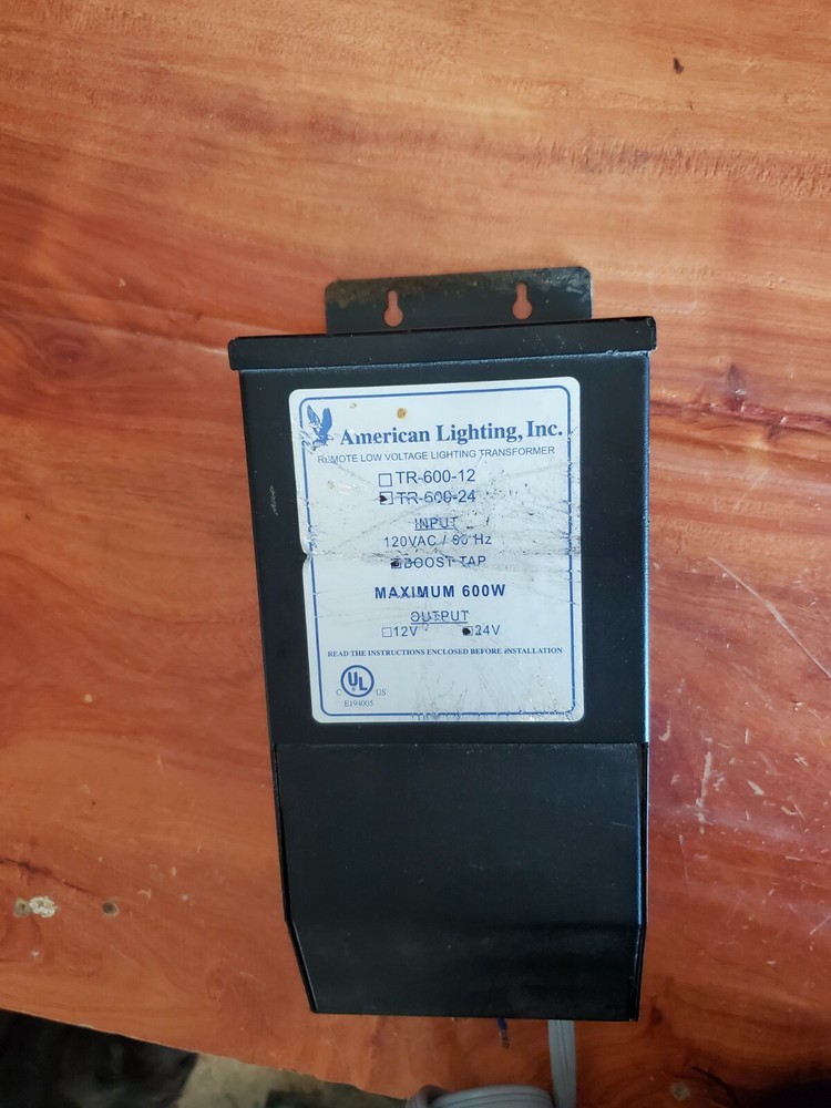 American Lighting TR-600-24 24 Volt Transformer