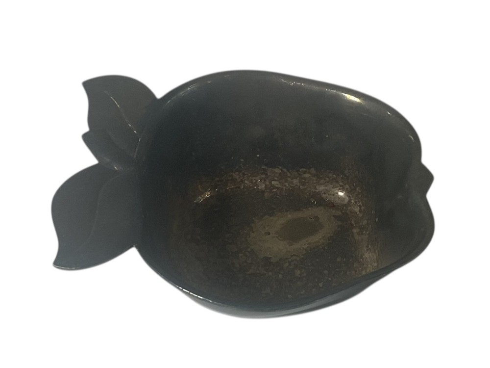 Silver Plated Apple Shaped Trinket Candy Dish International Silver Co