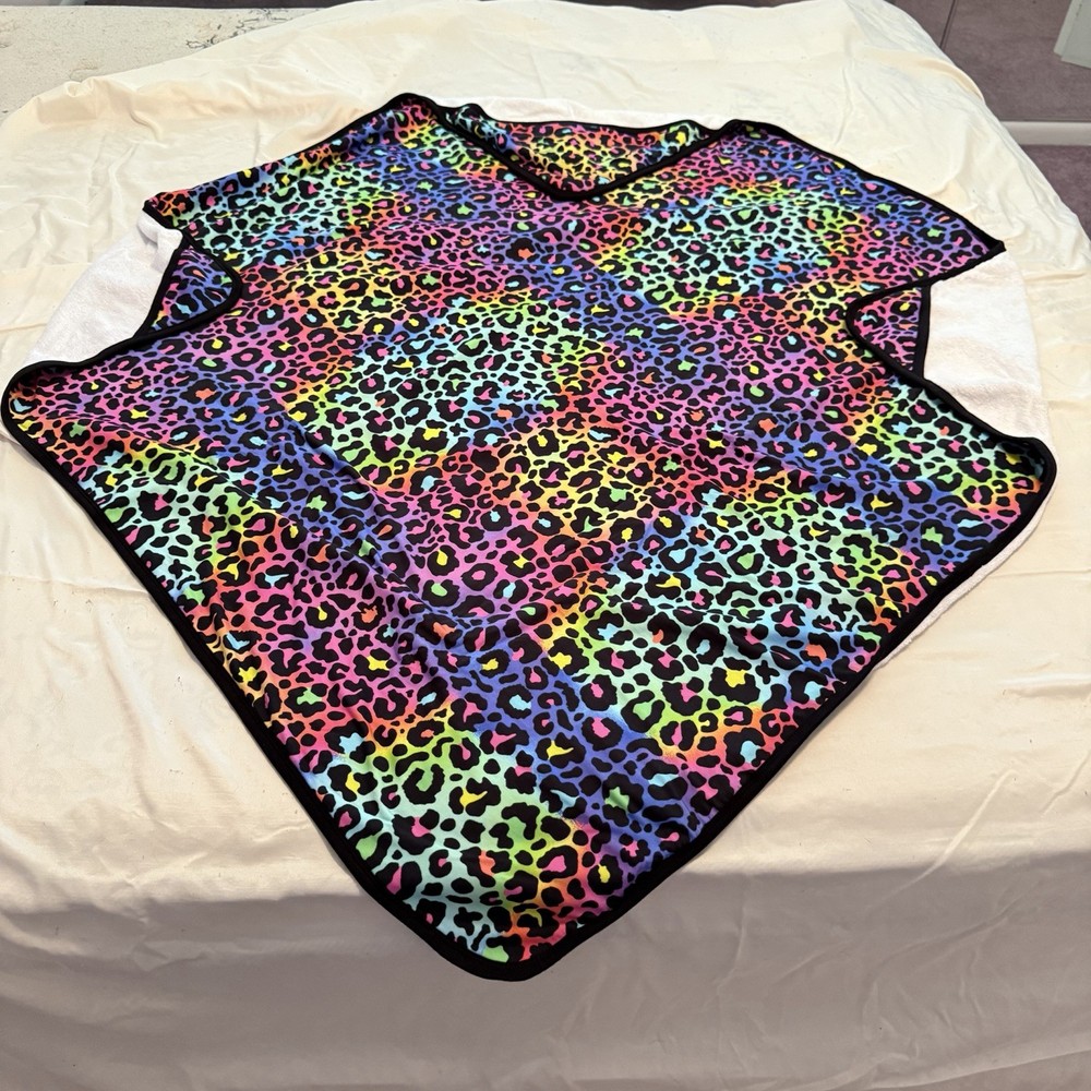 Little Snuggles Hooded Towel Multicolor Leopard Print