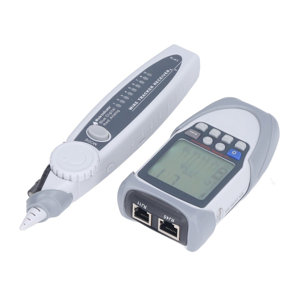 Digital Network Cable Tester With LCD Analogue/digitizing/POE Support For
