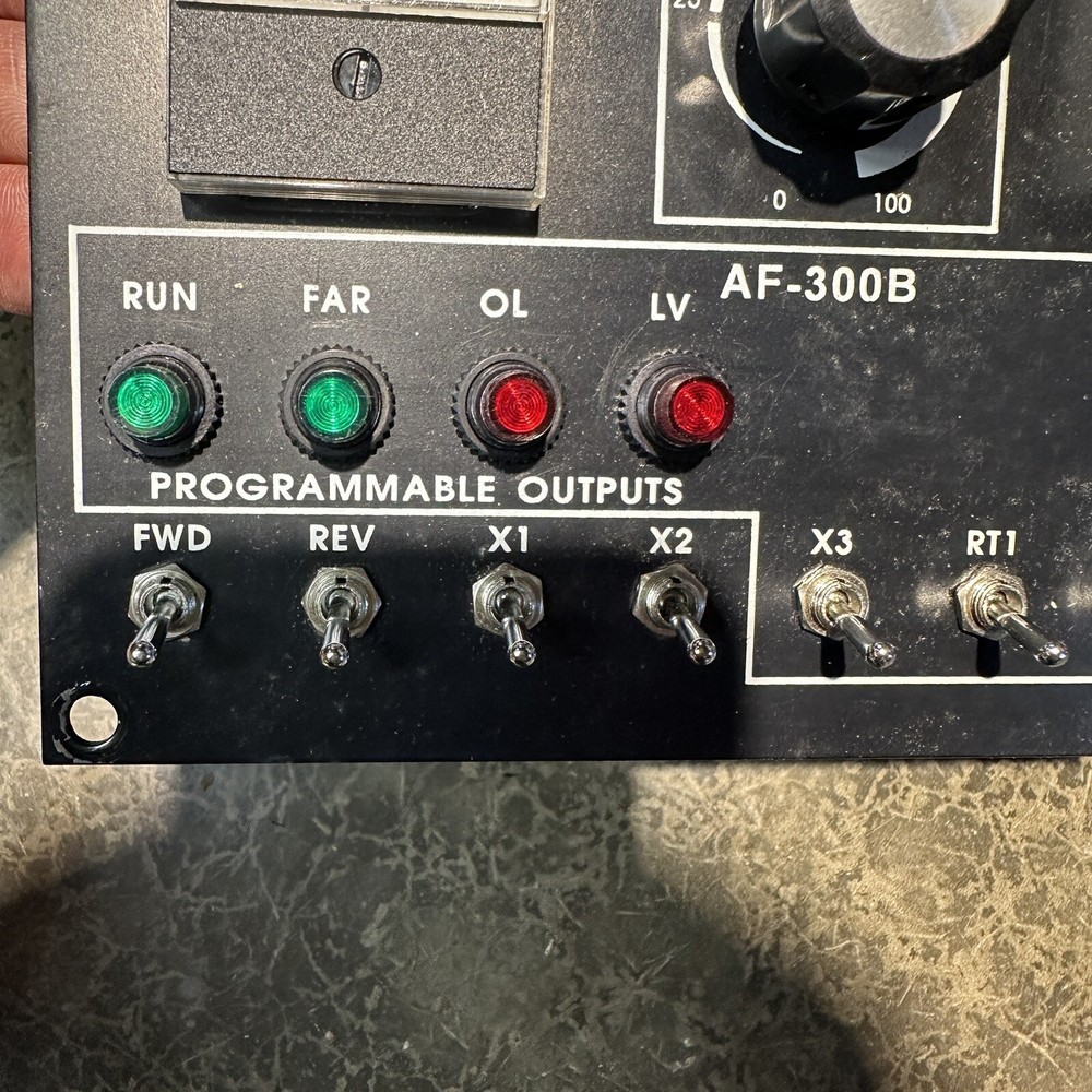 Frequency Adjust Drive Select Control Panel AF-300B Programmable Outputs