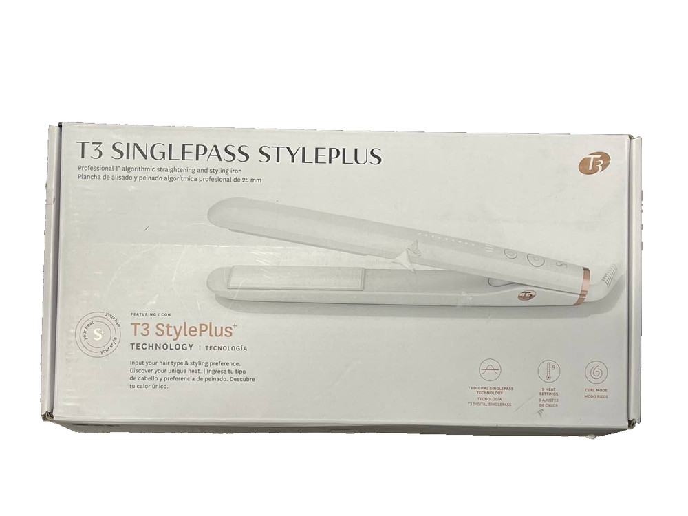 T3 SinglePass StylePlus 1” Algorithmic Straightening & Styling Iron