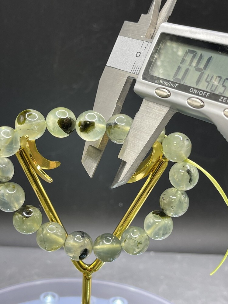 natural prehnite bracelet