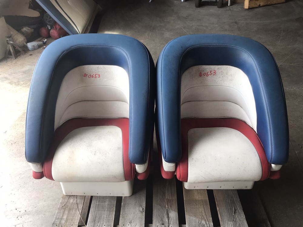 boat captains chairs seats set