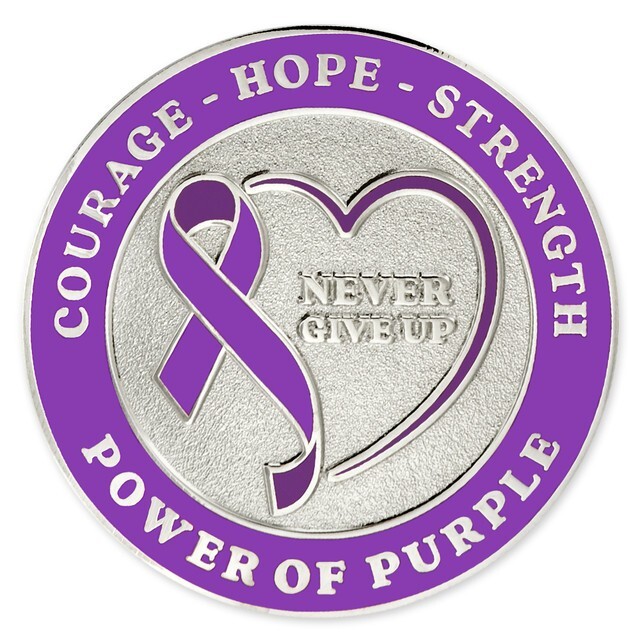 Pinmart's Purple Ribbon Large Ball Marker