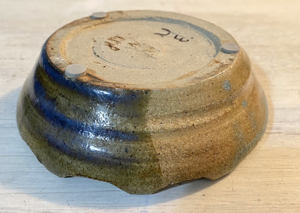 Art Pottery Small Ceramic Trinket Candy Ring Dish ~ SIGNED 5"