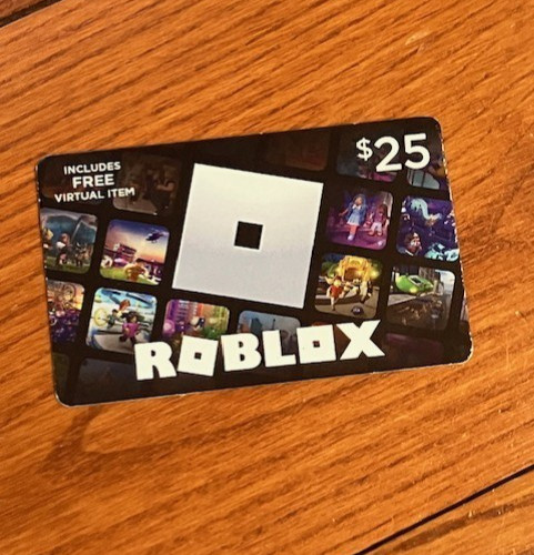 $25 Roblox Gift Card Physical Unused Scratch Panel Intact Ships Fast